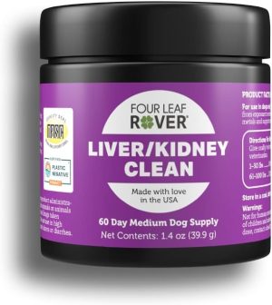 Four Leaf Rover Liver/Kidney Supplements for Dogs